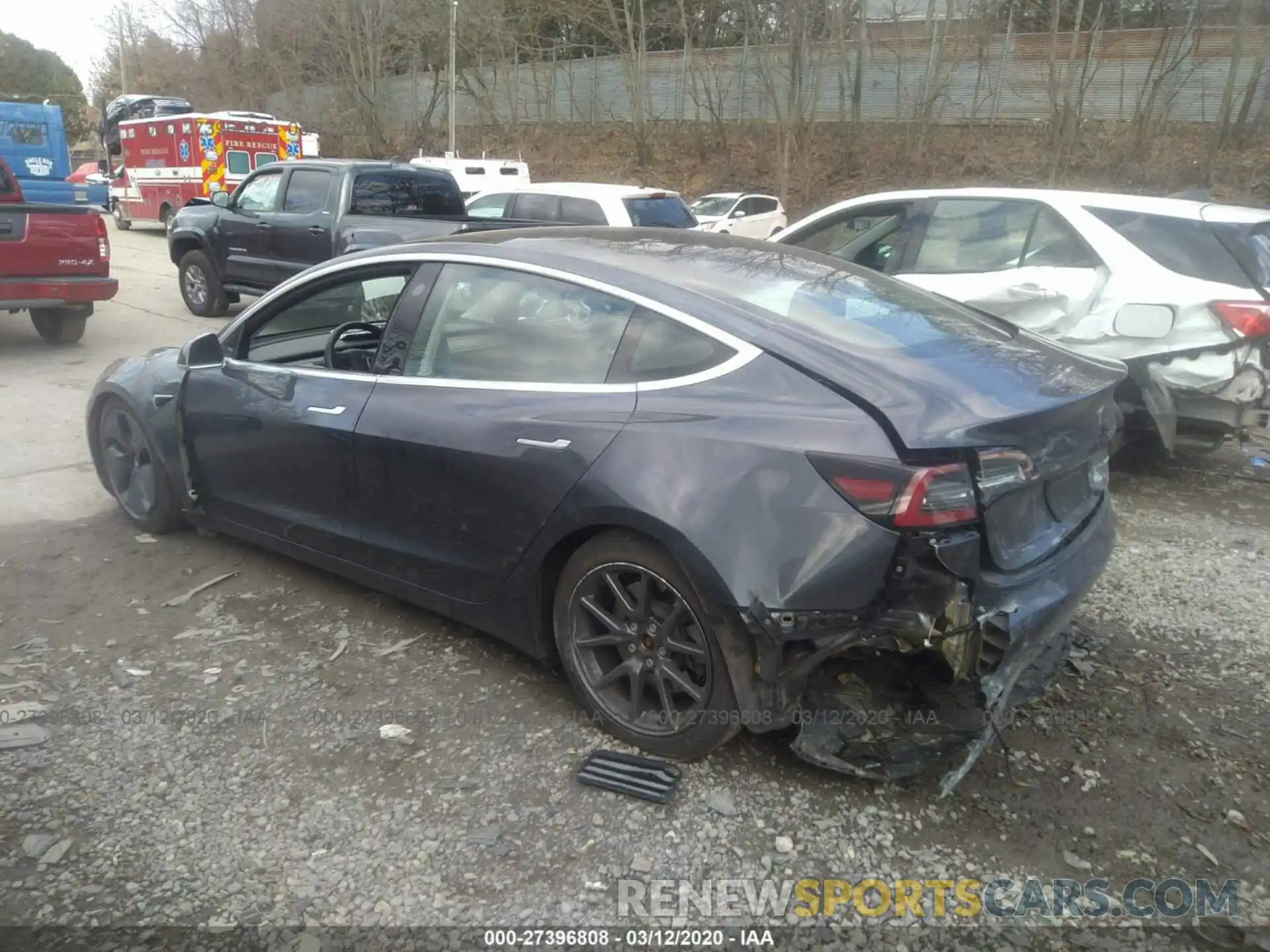 3 Photograph of a damaged car 5YJ3E1EA1KF298603 TESLA MODEL 3 2019