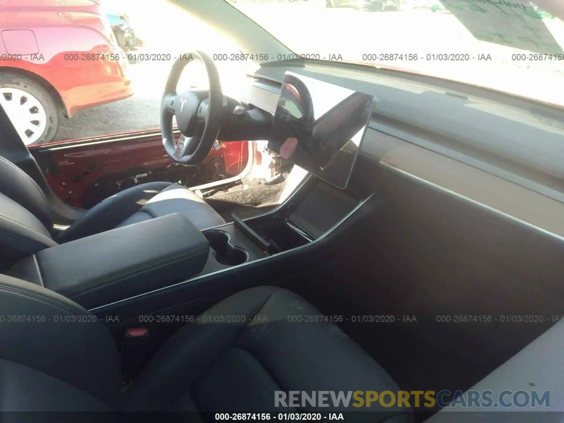 5 Photograph of a damaged car 5YJ3E1EA1KF299055 TESLA MODEL 3 2019