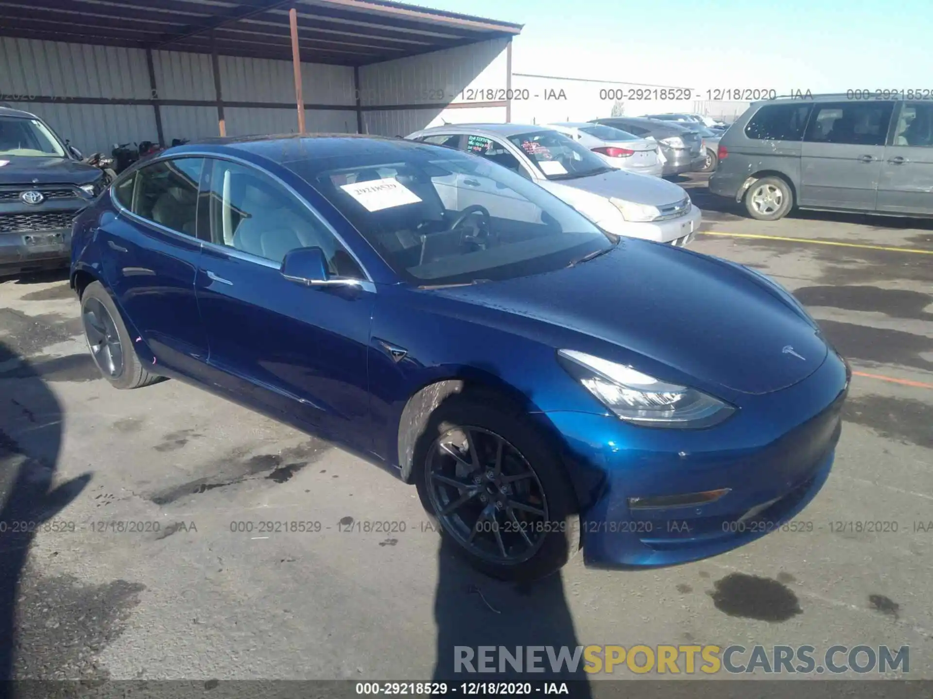 1 Photograph of a damaged car 5YJ3E1EA1KF299329 TESLA MODEL 3 2019