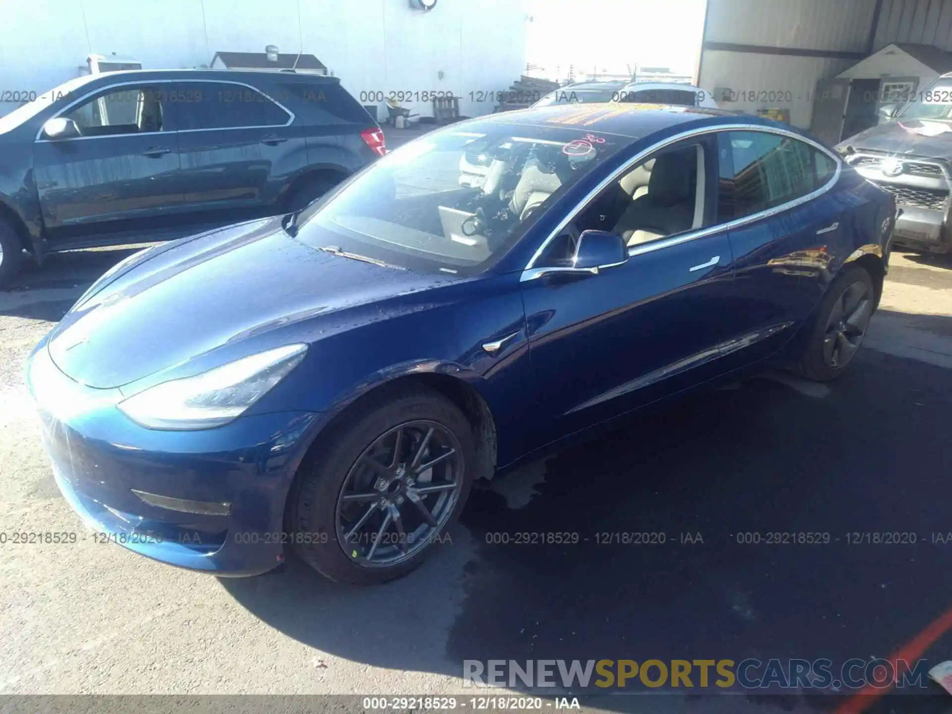 2 Photograph of a damaged car 5YJ3E1EA1KF299329 TESLA MODEL 3 2019