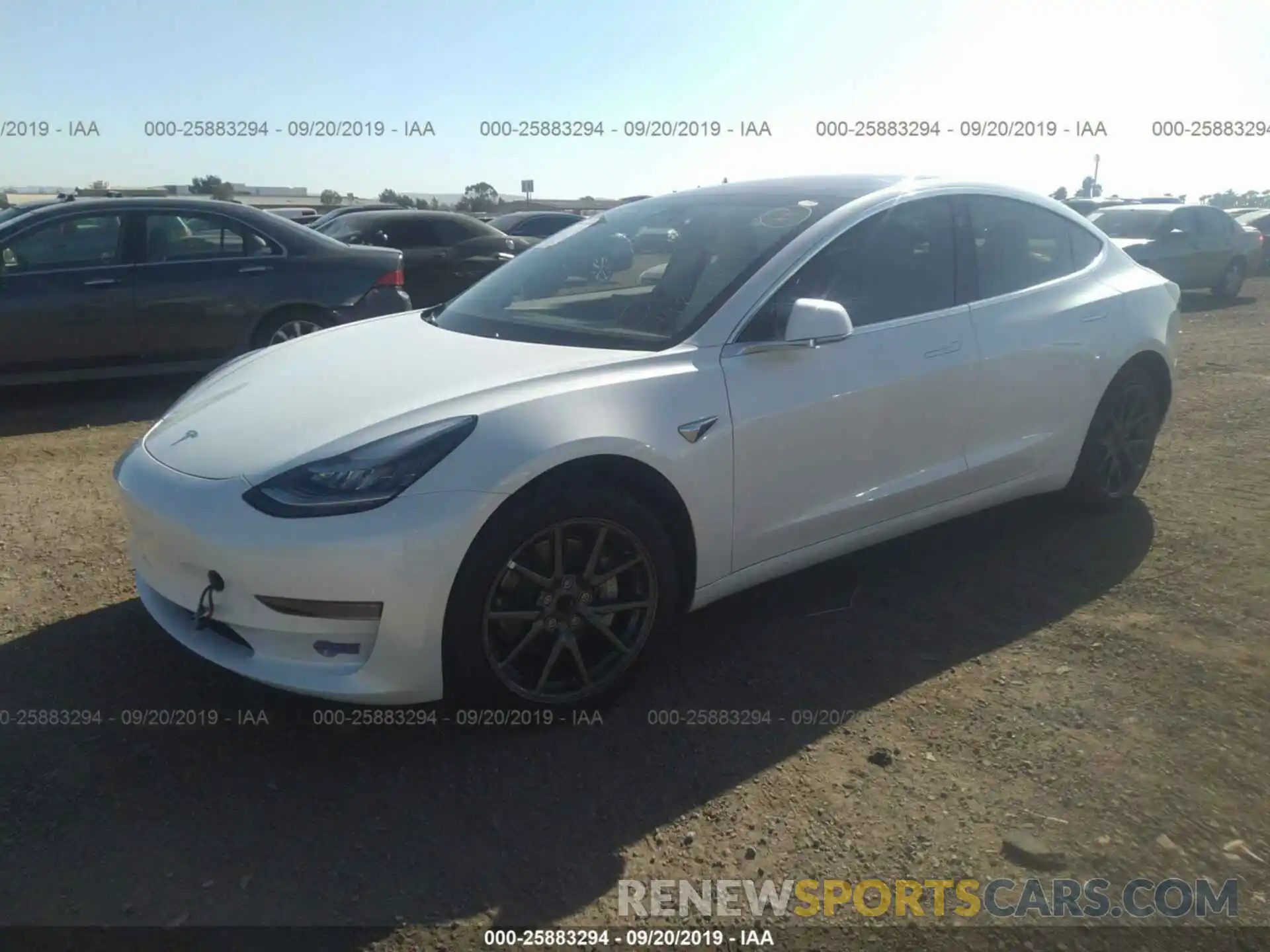 2 Фотография поврежденного автомобиля 5YJ3E1EA1KF302066 TESLA MODEL 3 2019