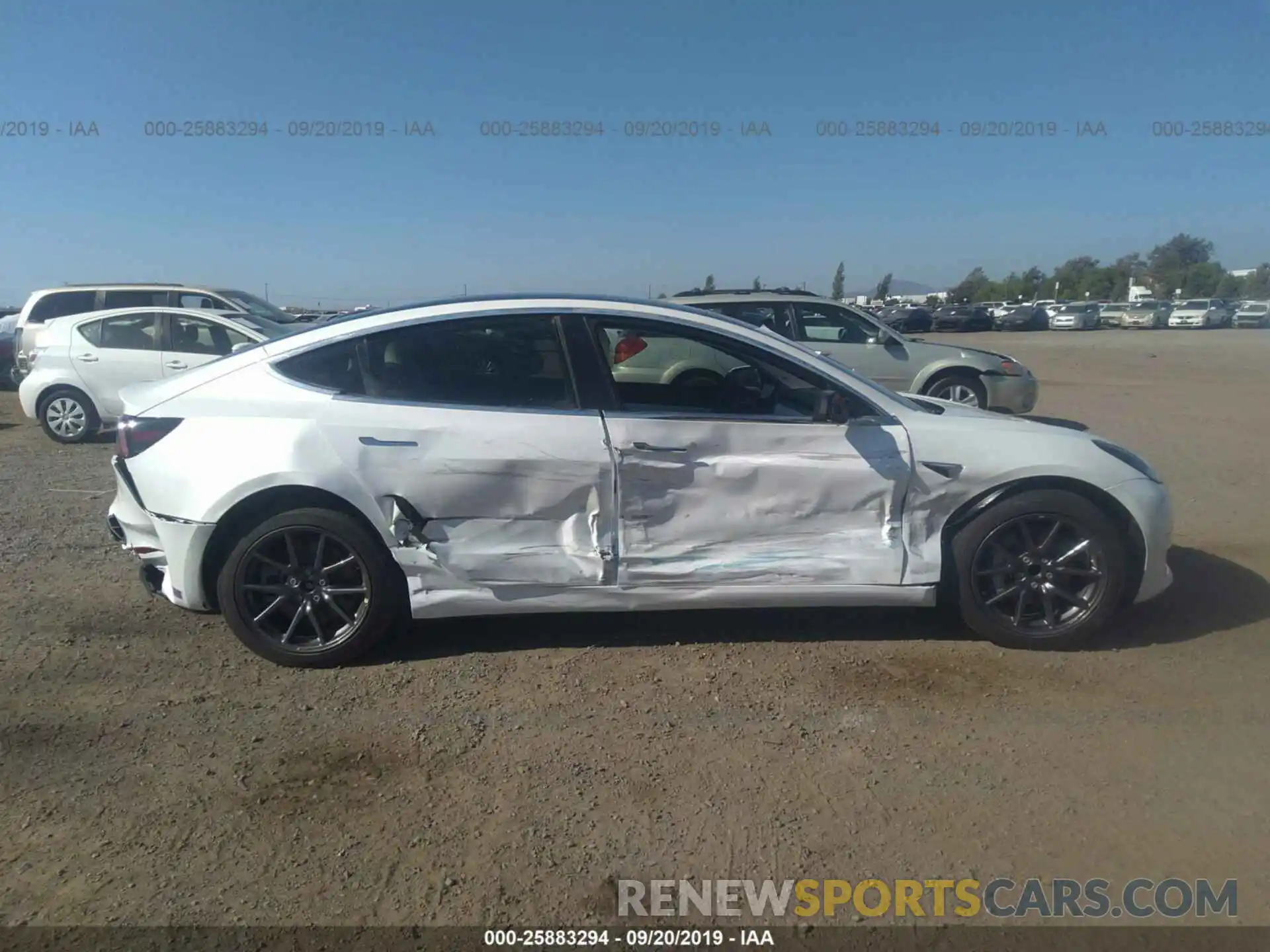 6 Photograph of a damaged car 5YJ3E1EA1KF302066 TESLA MODEL 3 2019