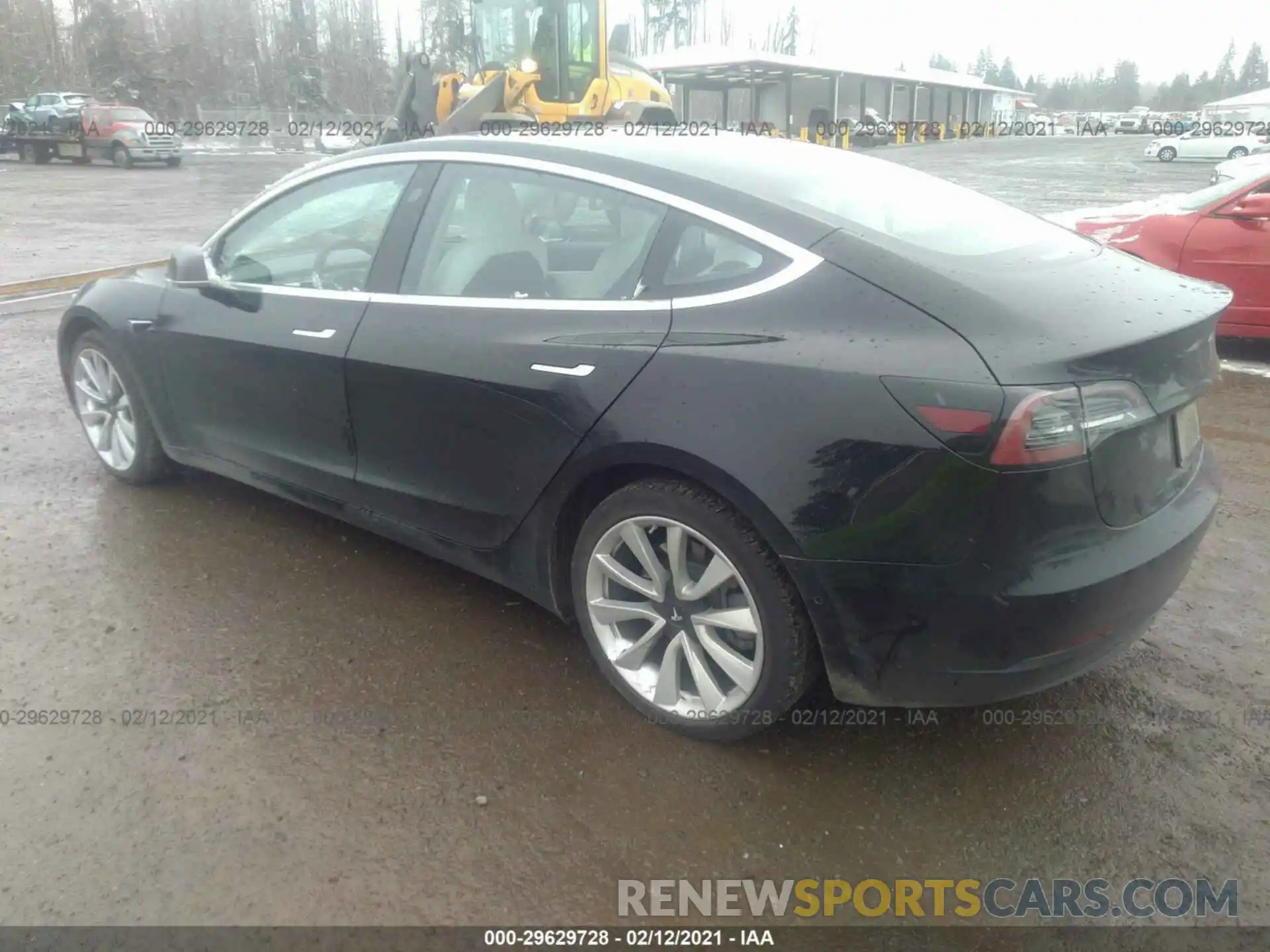 3 Photograph of a damaged car 5YJ3E1EA1KF302228 TESLA MODEL 3 2019