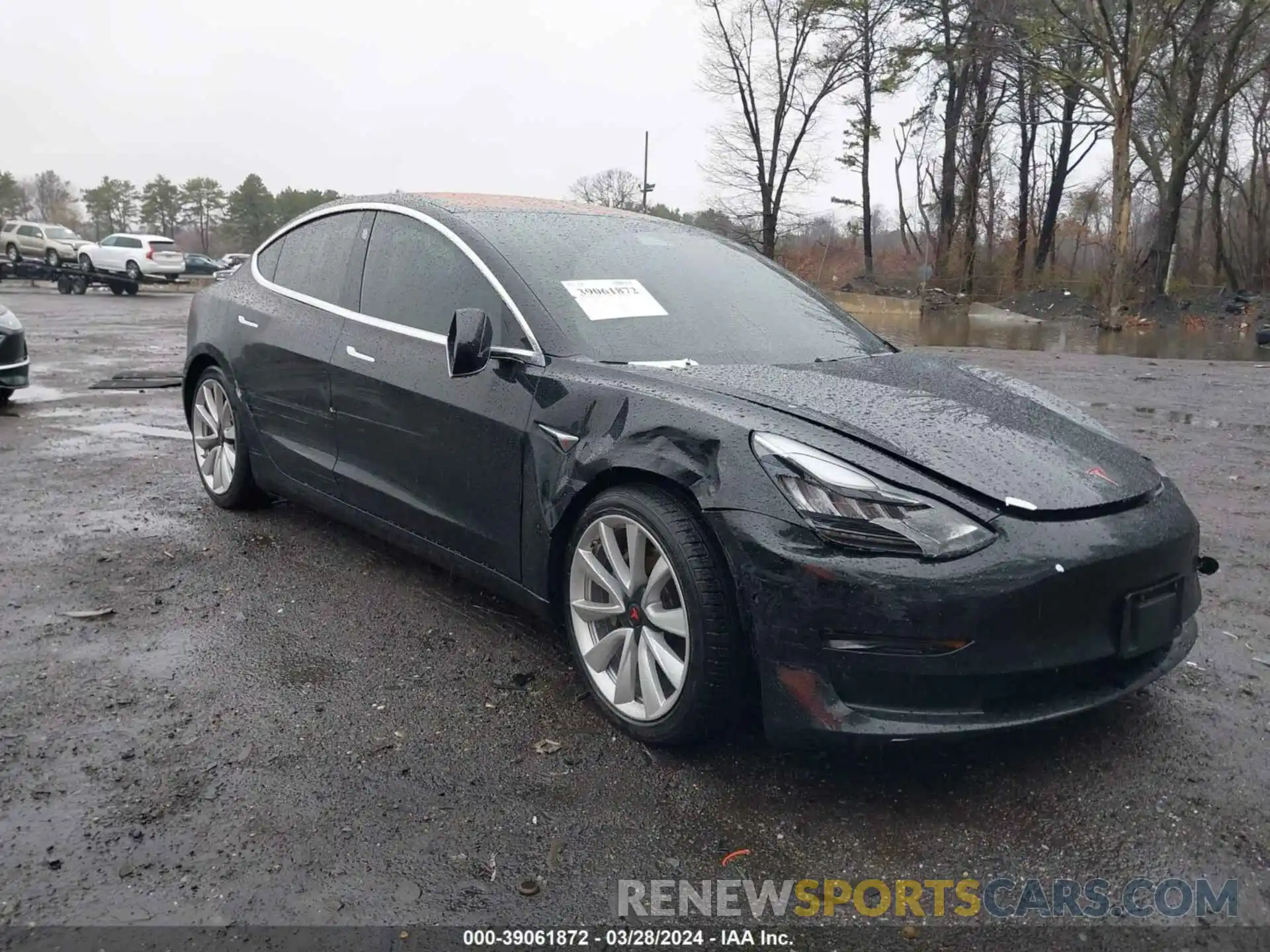 1 Photograph of a damaged car 5YJ3E1EA1KF302276 TESLA MODEL 3 2019