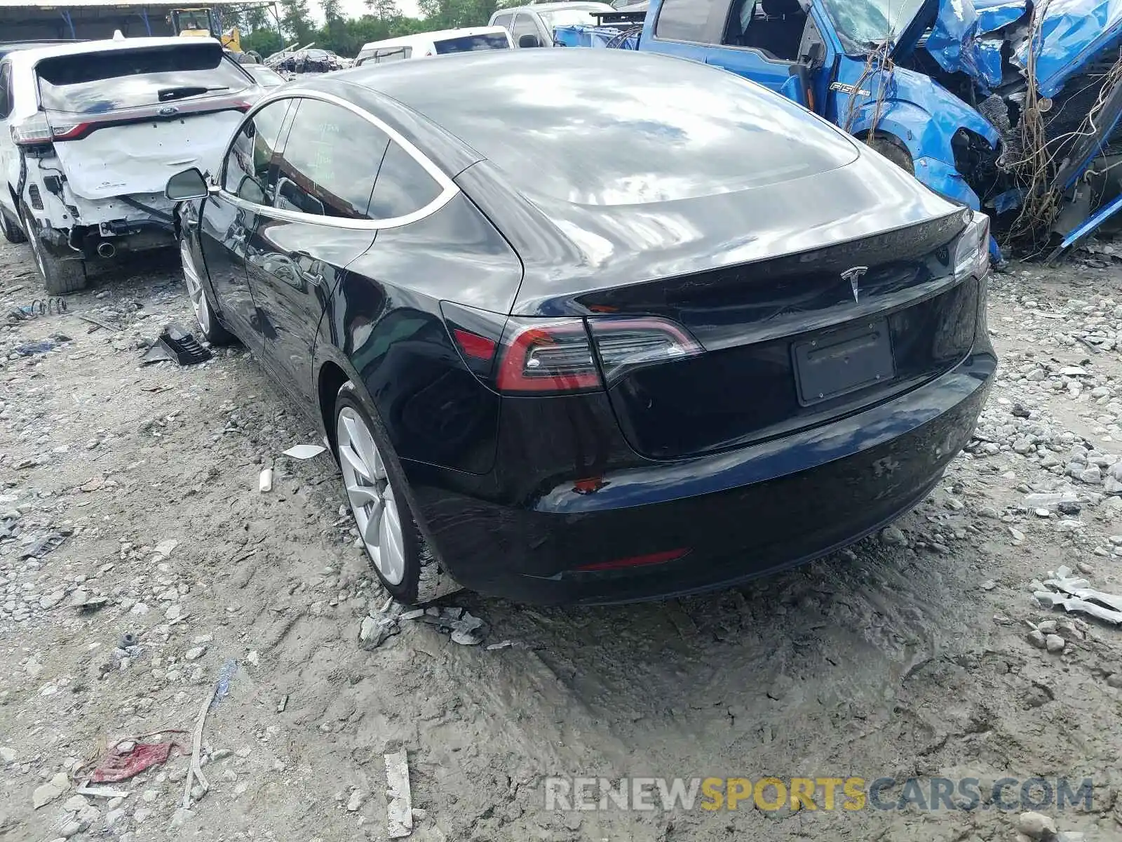 3 Photograph of a damaged car 5YJ3E1EA1KF302410 TESLA MODEL 3 2019