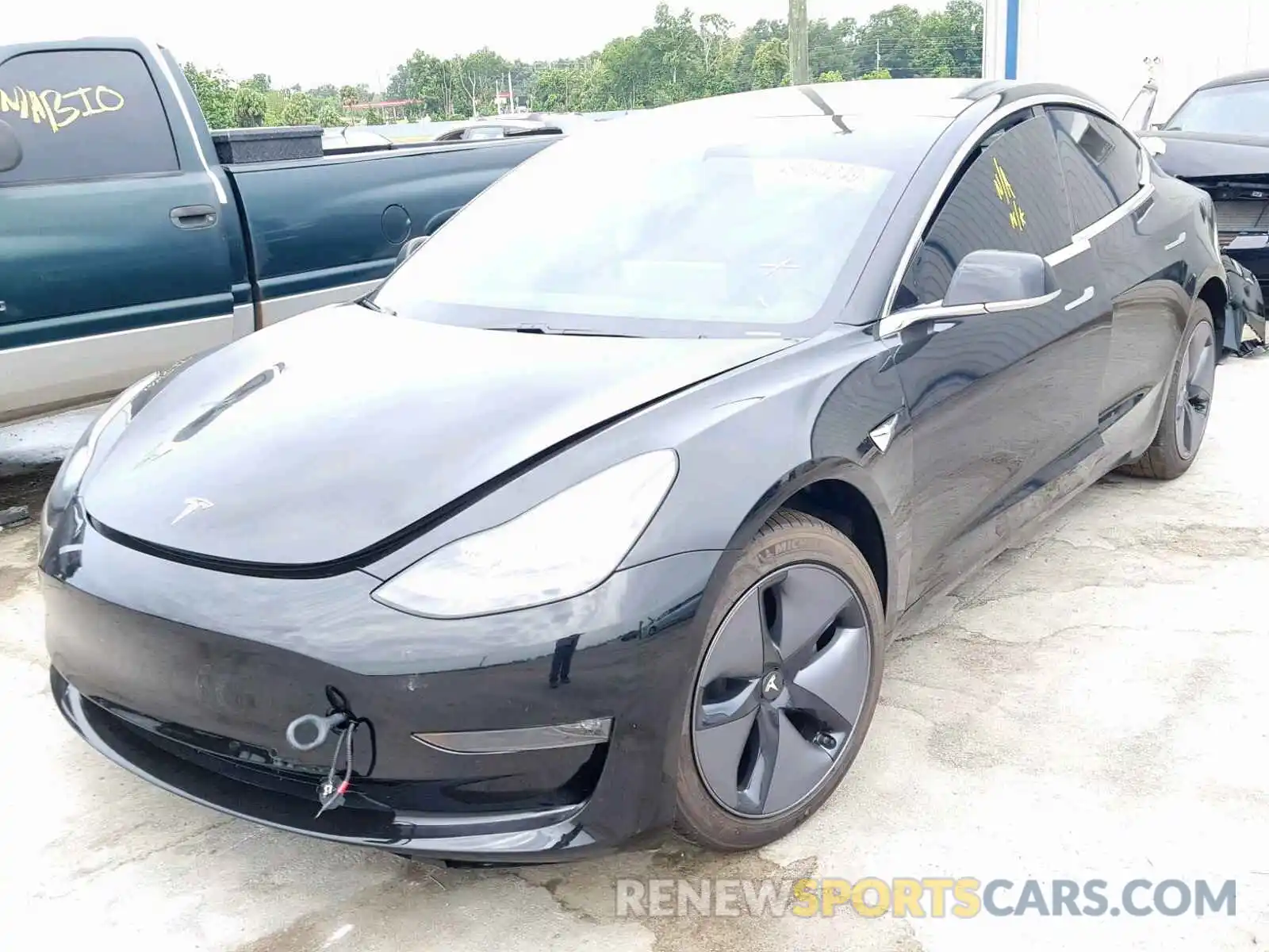 2 Фотография поврежденного автомобиля 5YJ3E1EA1KF305758 TESLA MODEL 3 2019