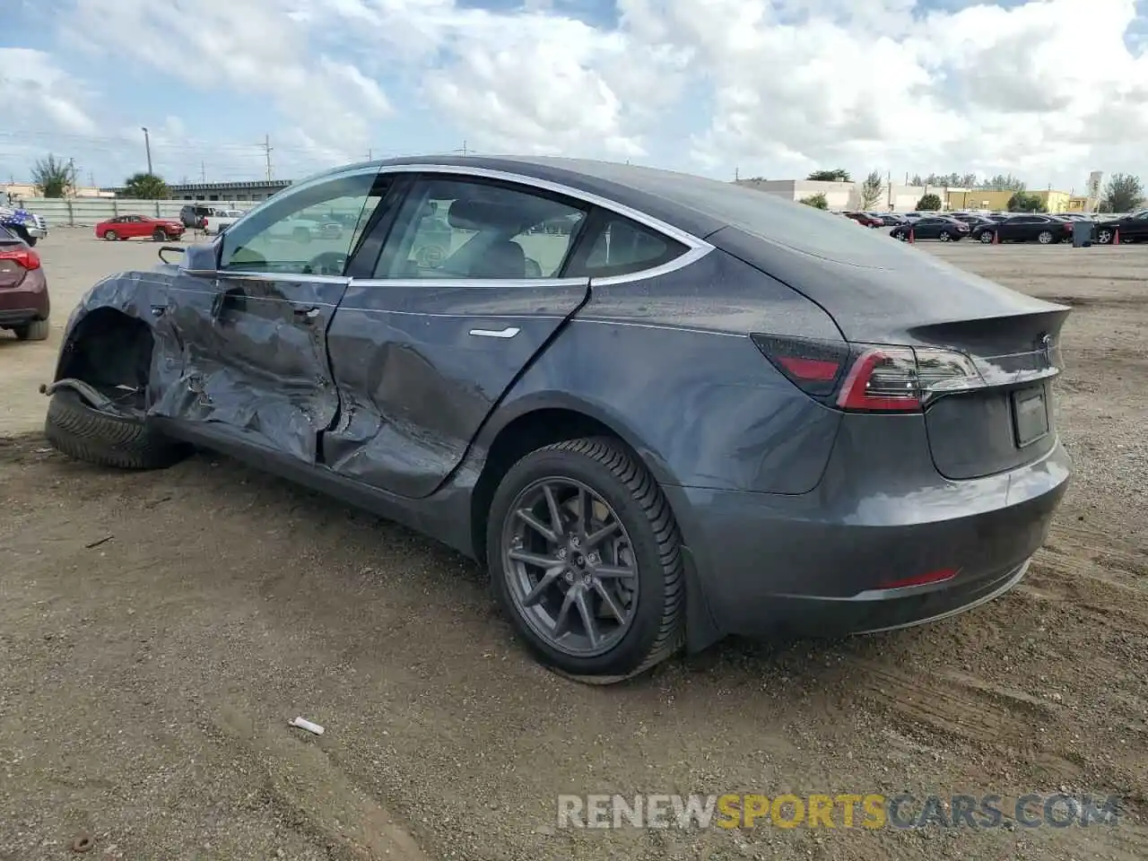 2 Photograph of a damaged car 5YJ3E1EA1KF306988 TESLA MODEL 3 2019