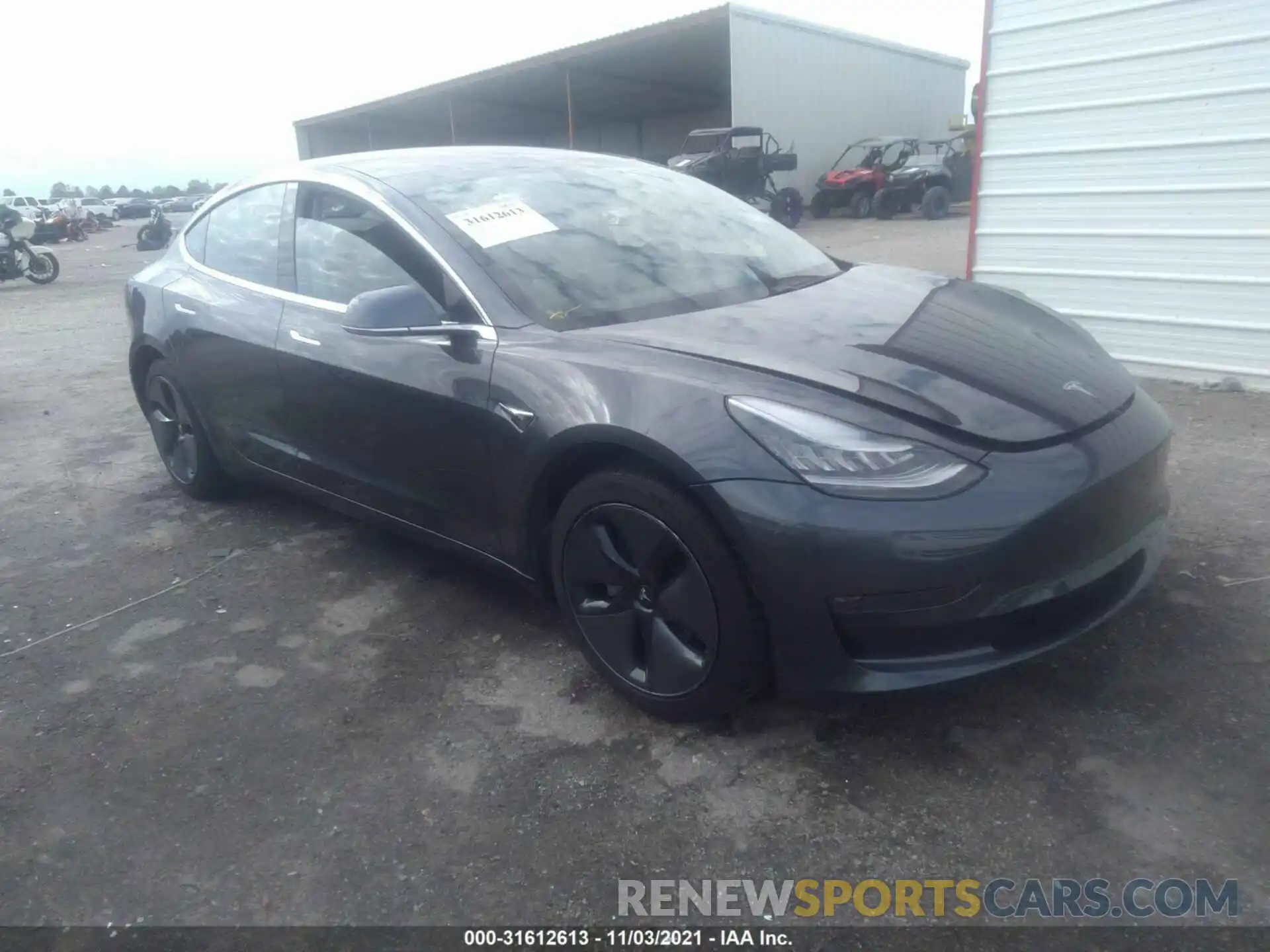 1 Photograph of a damaged car 5YJ3E1EA1KF307364 TESLA MODEL 3 2019