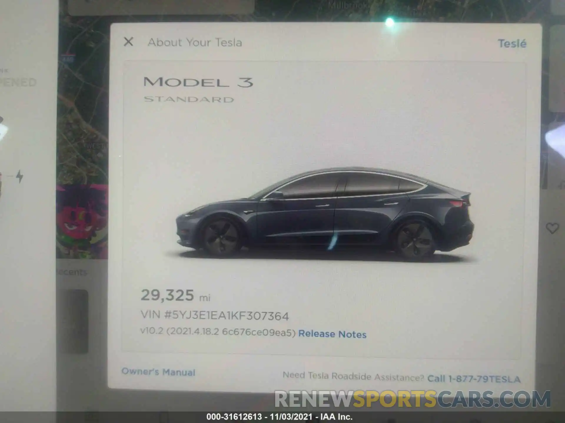 7 Фотография поврежденного автомобиля 5YJ3E1EA1KF307364 TESLA MODEL 3 2019