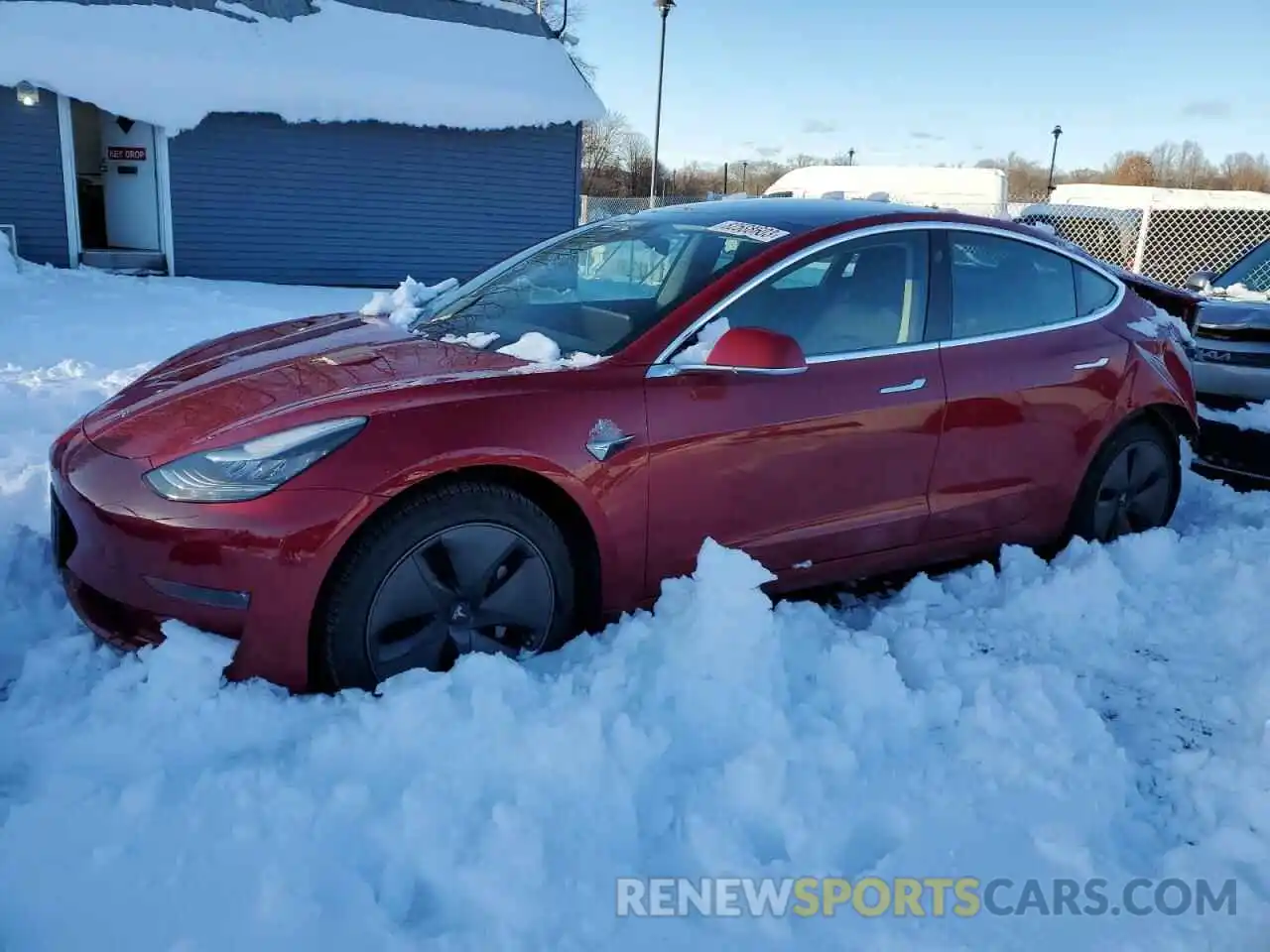 1 Photograph of a damaged car 5YJ3E1EA1KF308594 TESLA MODEL 3 2019