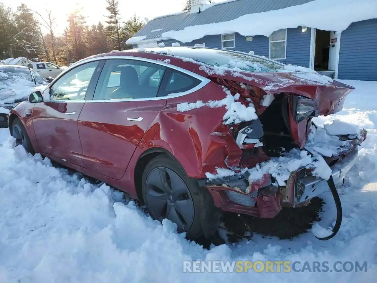 2 Photograph of a damaged car 5YJ3E1EA1KF308594 TESLA MODEL 3 2019