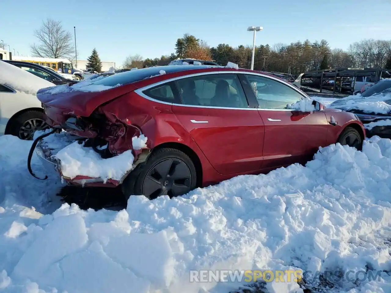 3 Photograph of a damaged car 5YJ3E1EA1KF308594 TESLA MODEL 3 2019