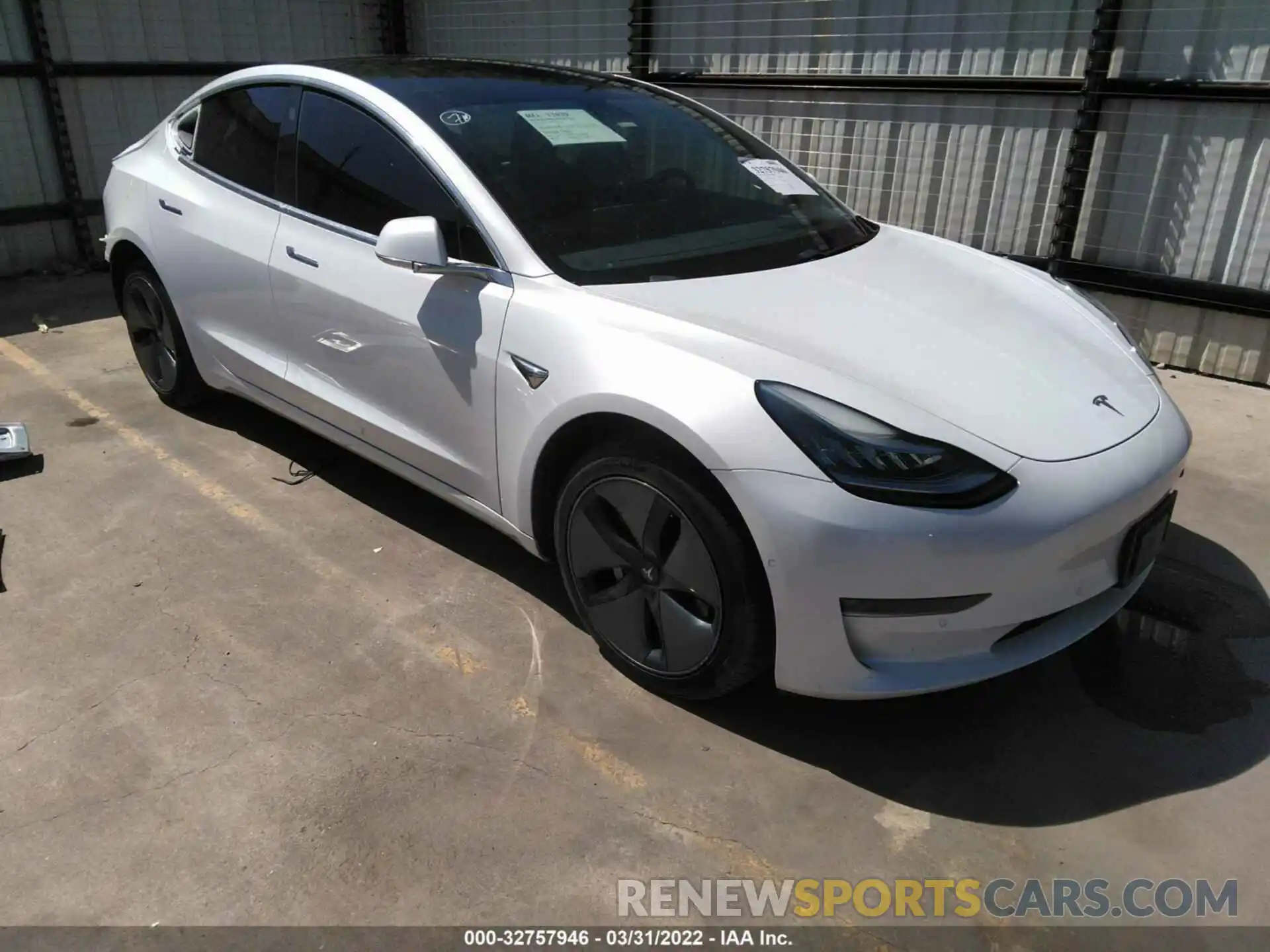 1 Photograph of a damaged car 5YJ3E1EA1KF309860 TESLA MODEL 3 2019