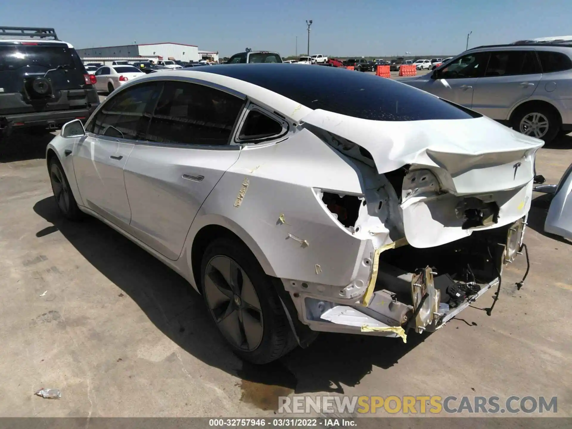 3 Photograph of a damaged car 5YJ3E1EA1KF309860 TESLA MODEL 3 2019