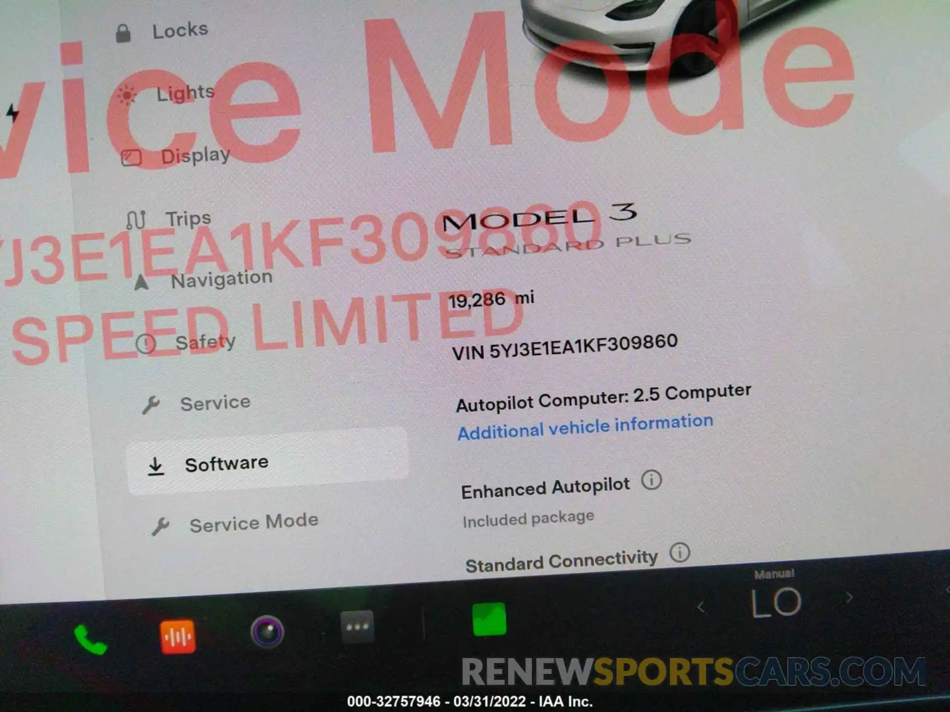 7 Photograph of a damaged car 5YJ3E1EA1KF309860 TESLA MODEL 3 2019