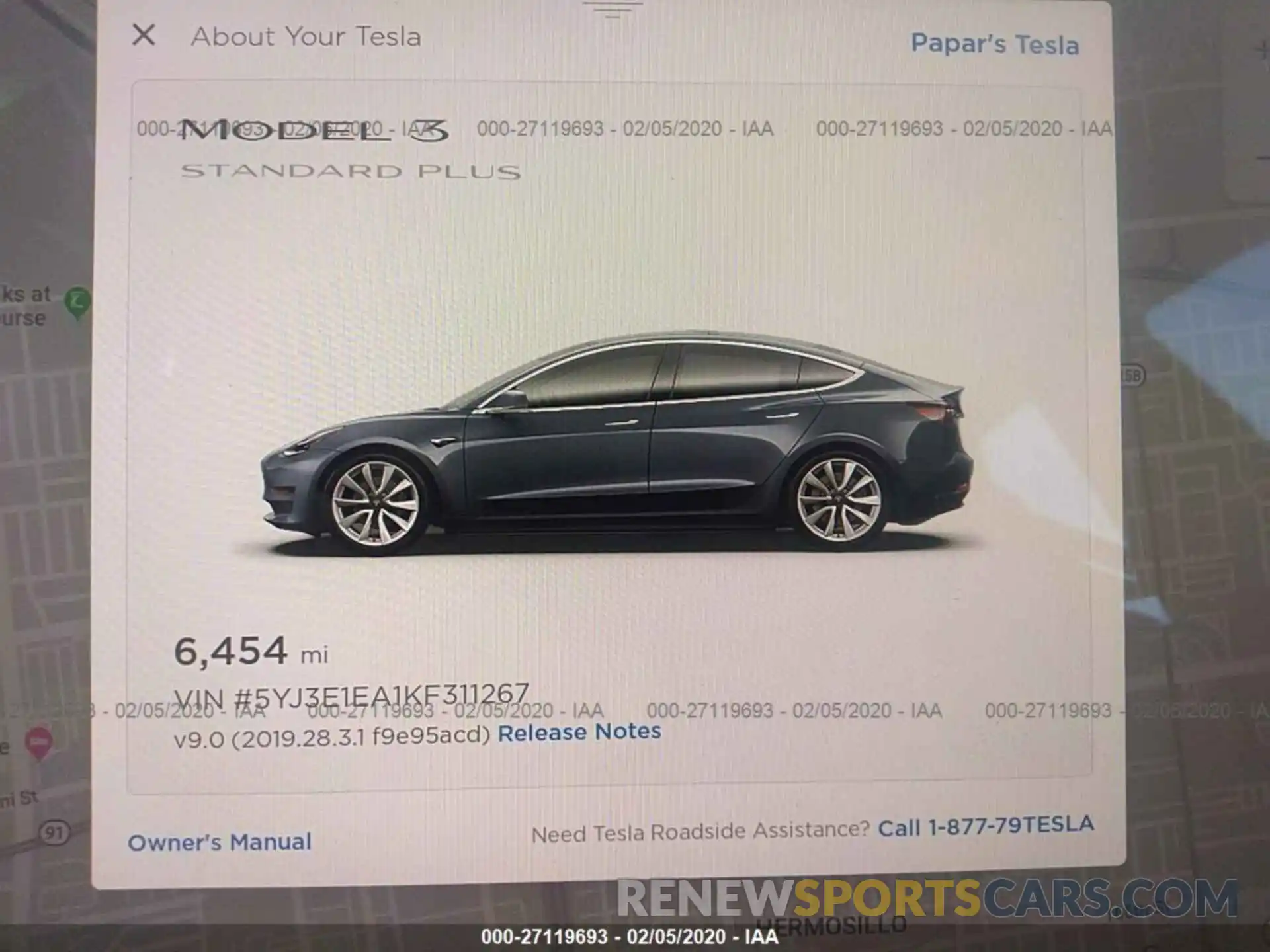 7 Photograph of a damaged car 5YJ3E1EA1KF311267 TESLA MODEL 3 2019