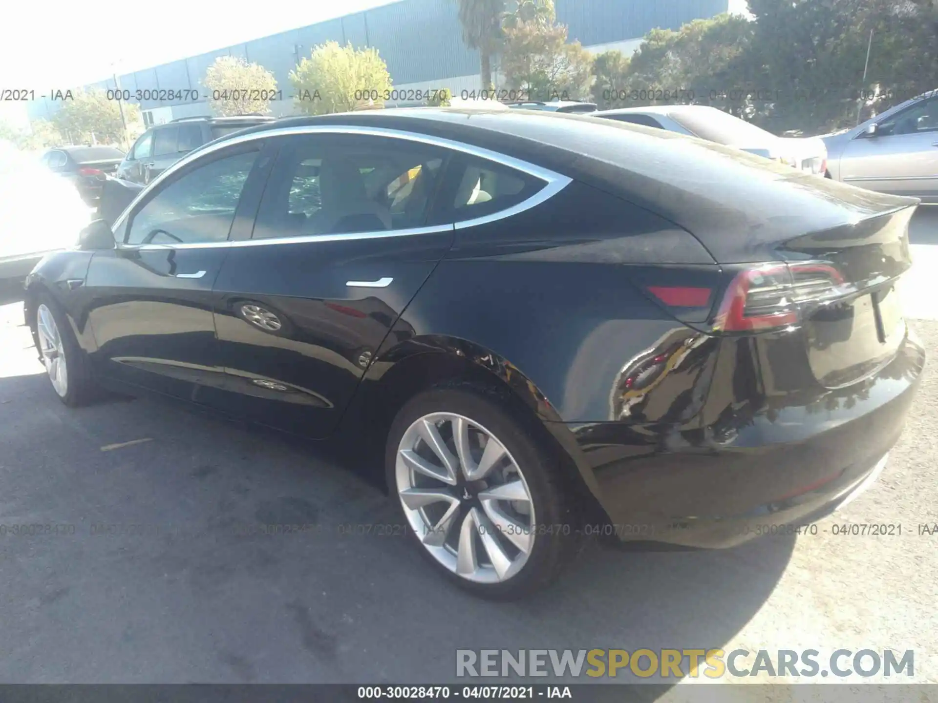 3 Photograph of a damaged car 5YJ3E1EA1KF312662 TESLA MODEL 3 2019