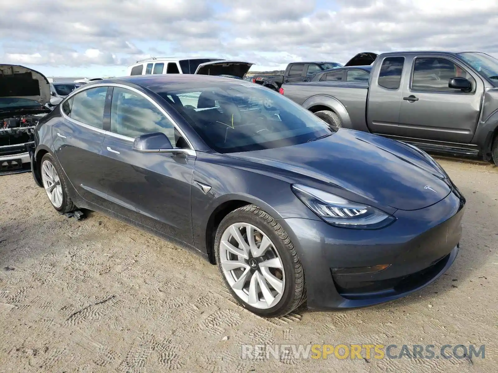 1 Фотография поврежденного автомобиля 5YJ3E1EA1KF314332 TESLA MODEL 3 2019