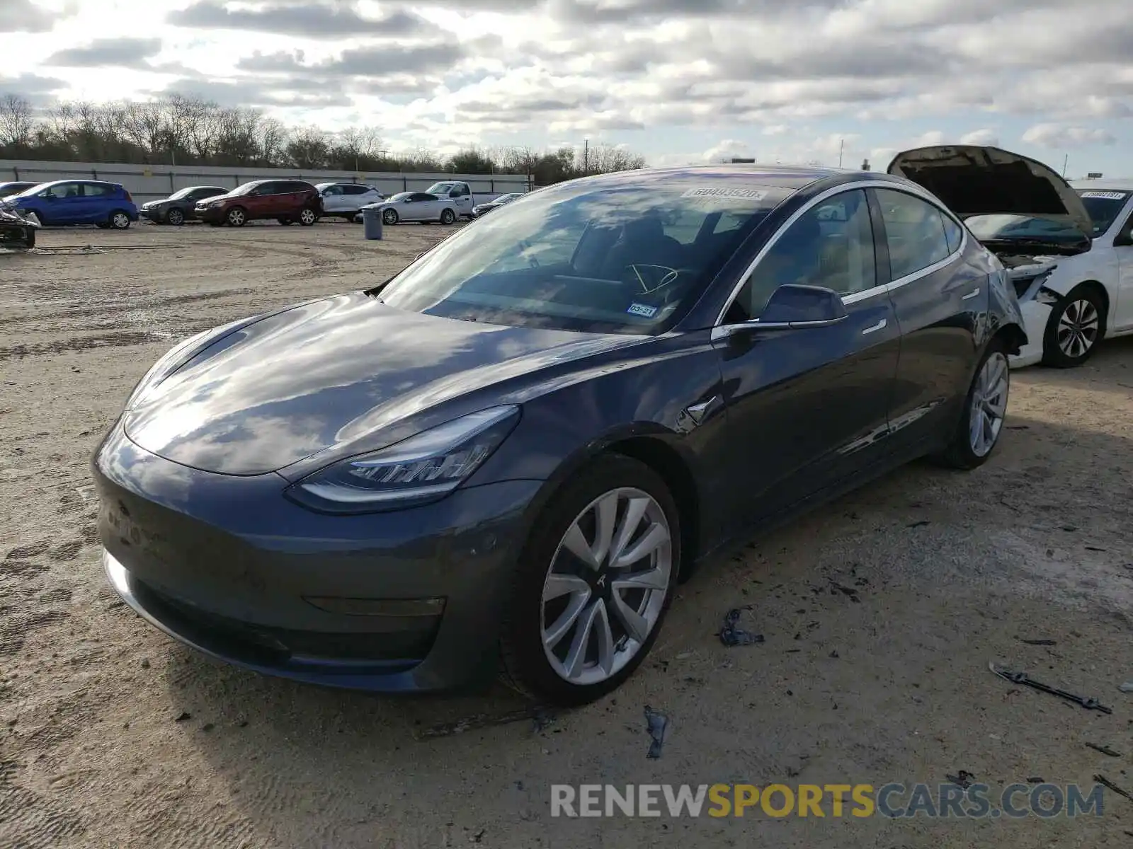 2 Фотография поврежденного автомобиля 5YJ3E1EA1KF314332 TESLA MODEL 3 2019