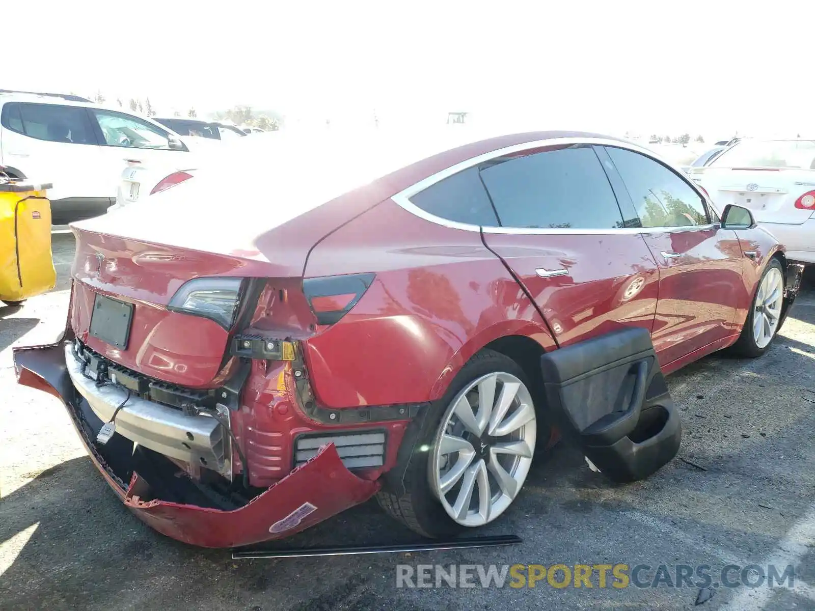 4 Photograph of a damaged car 5YJ3E1EA1KF314542 TESLA MODEL 3 2019