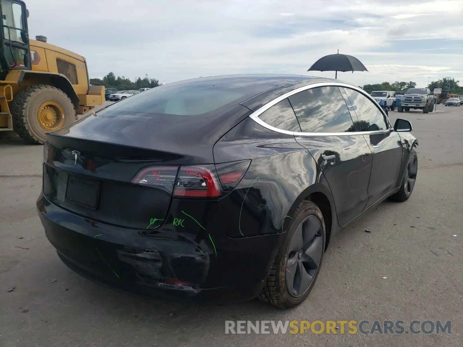 4 Фотография поврежденного автомобиля 5YJ3E1EA1KF314816 TESLA MODEL 3 2019