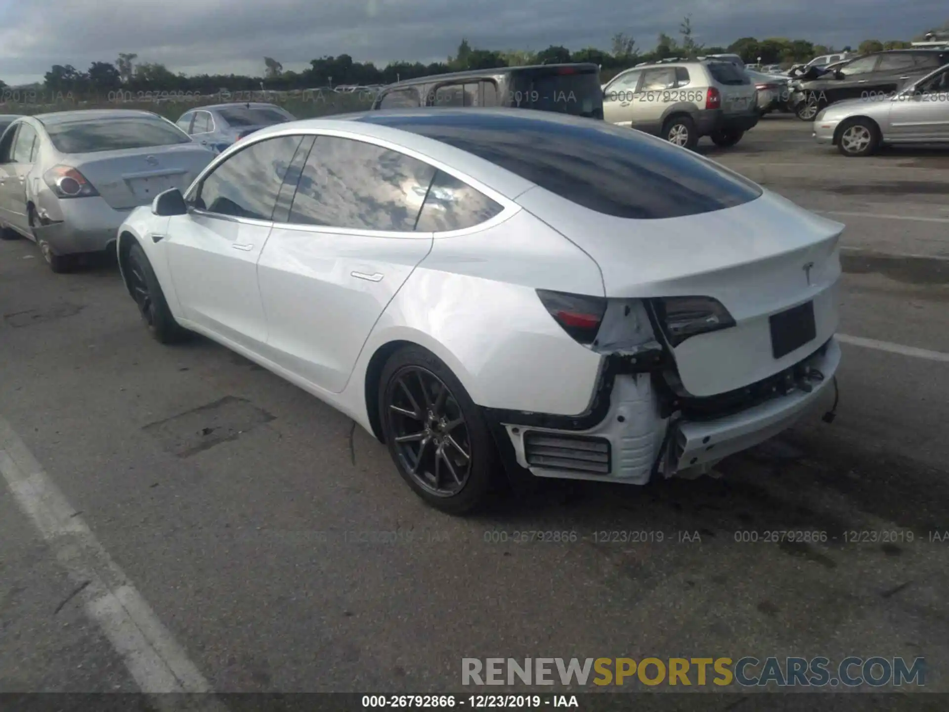 3 Photograph of a damaged car 5YJ3E1EA1KF314928 TESLA MODEL 3 2019