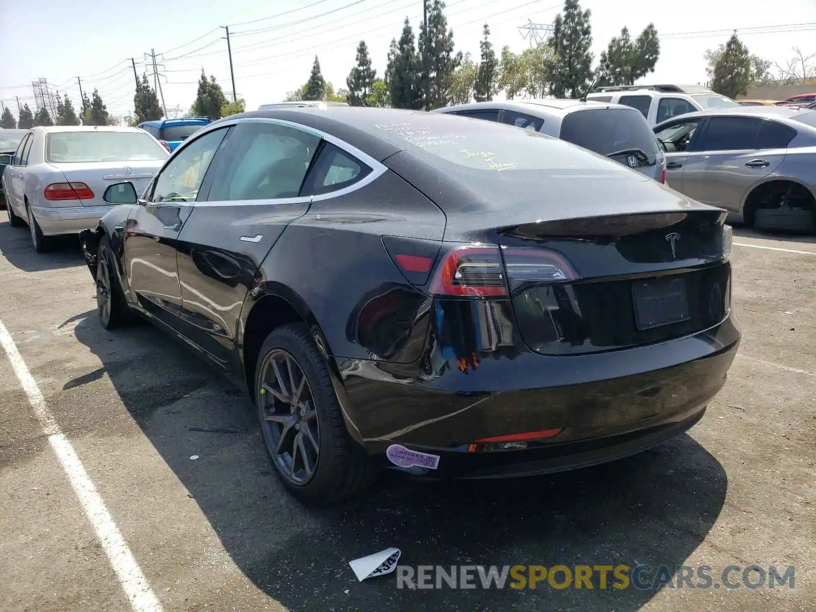 3 Photograph of a damaged car 5YJ3E1EA1KF332197 TESLA MODEL 3 2019