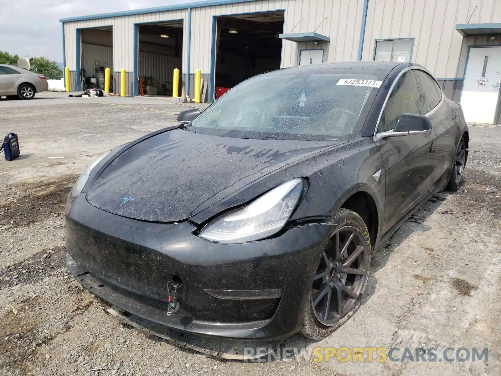 2 Photograph of a damaged car 5YJ3E1EA1KF344799 TESLA MODEL 3 2019