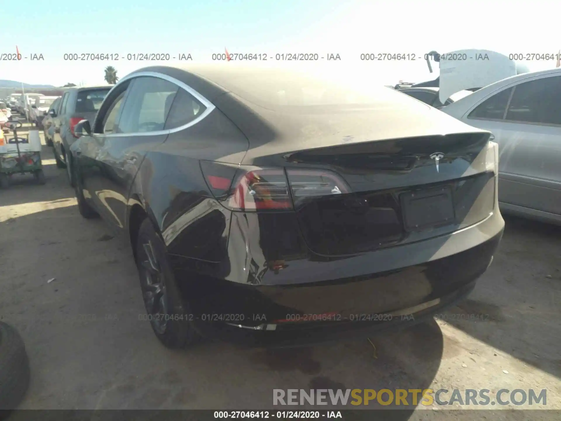 3 Photograph of a damaged car 5YJ3E1EA1KF344916 TESLA MODEL 3 2019