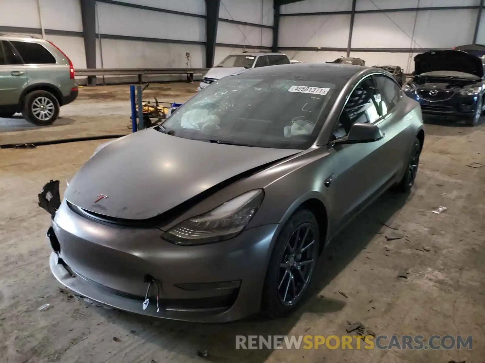 2 Photograph of a damaged car 5YJ3E1EA1KF362011 TESLA MODEL 3 2019