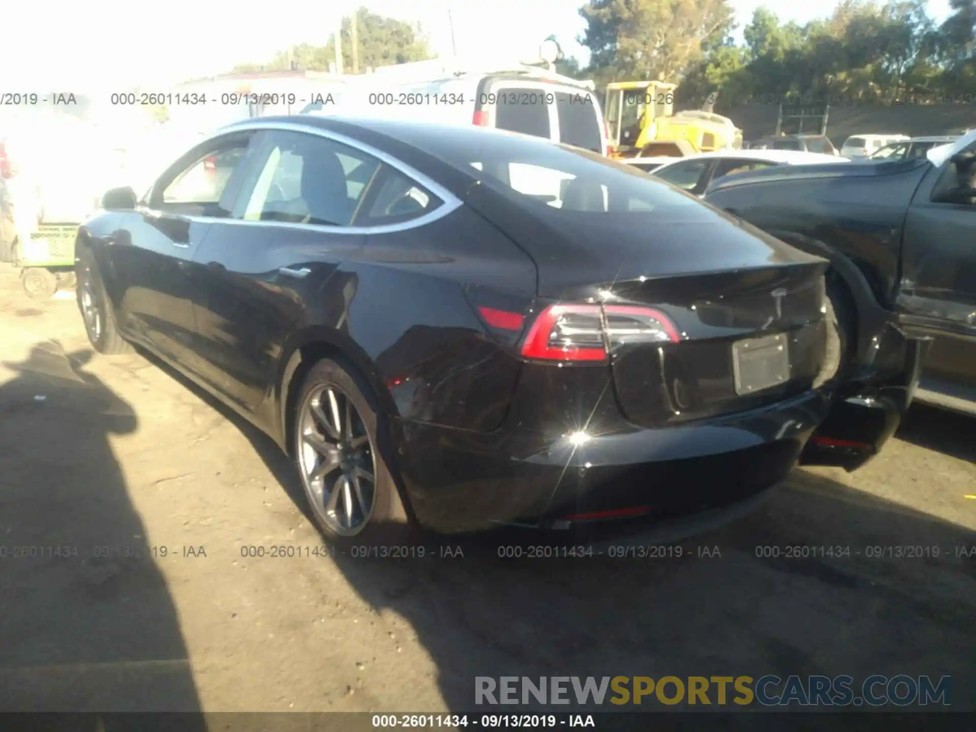 3 Photograph of a damaged car 5YJ3E1EA1KF394537 TESLA MODEL 3 2019