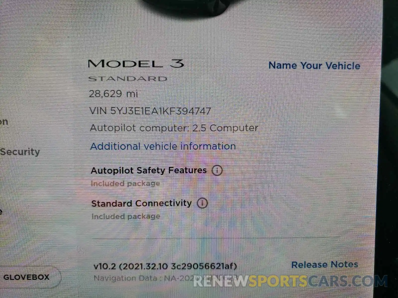 8 Photograph of a damaged car 5YJ3E1EA1KF394747 TESLA MODEL 3 2019