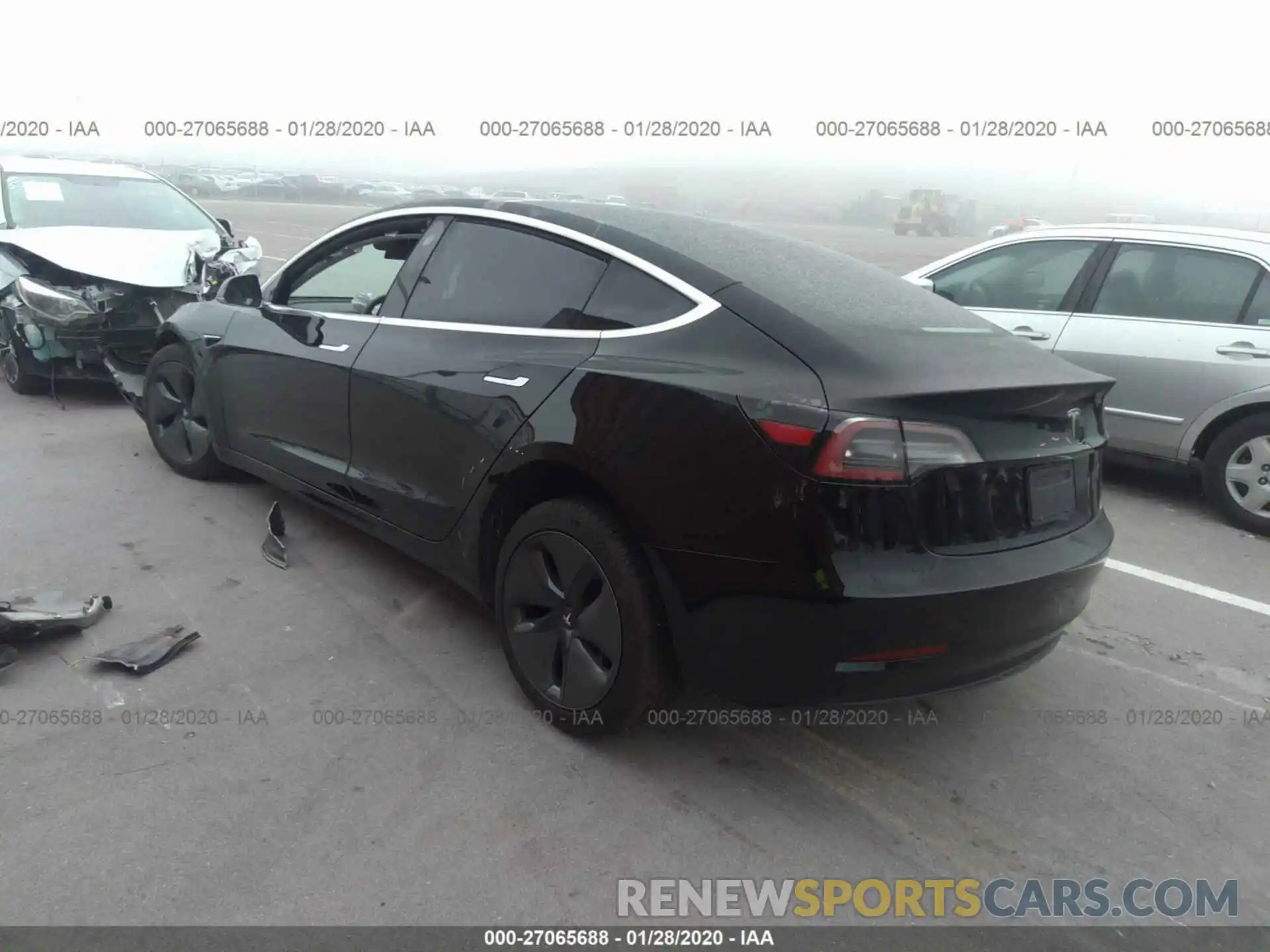 3 Photograph of a damaged car 5YJ3E1EA1KF395185 TESLA MODEL 3 2019