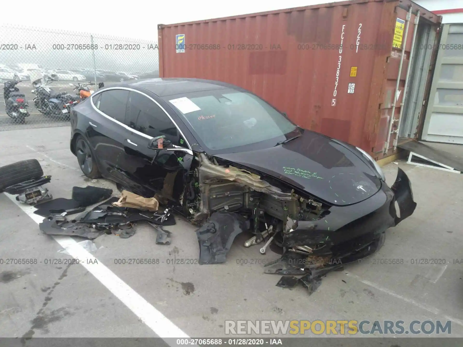 6 Photograph of a damaged car 5YJ3E1EA1KF395185 TESLA MODEL 3 2019