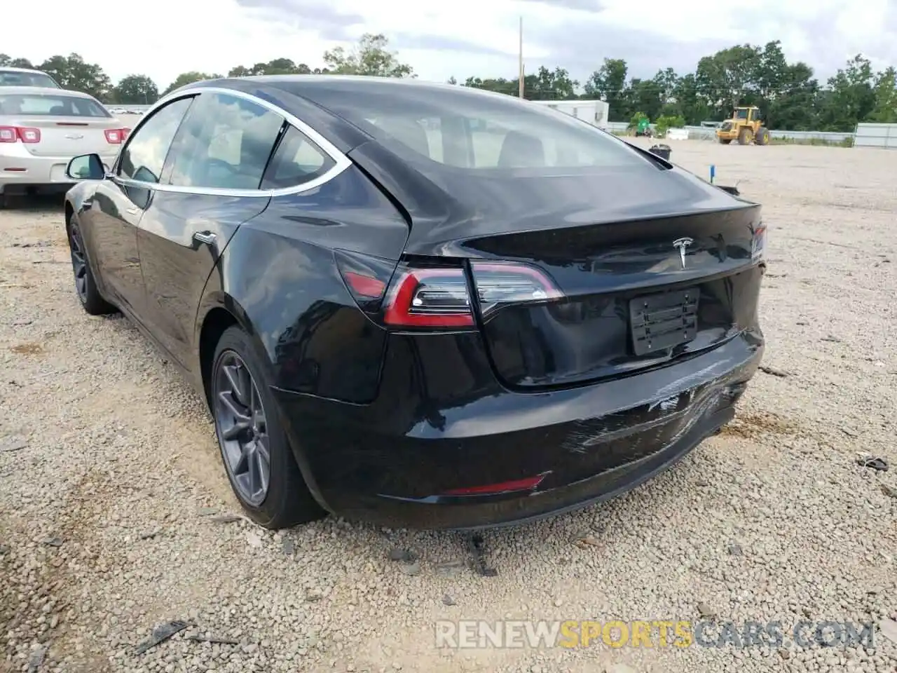 3 Photograph of a damaged car 5YJ3E1EA1KF396028 TESLA MODEL 3 2019