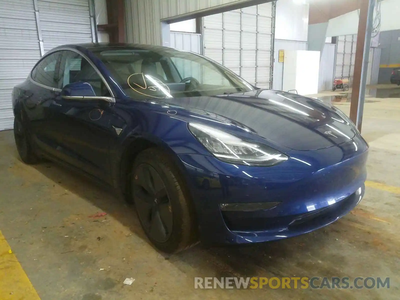 1 Photograph of a damaged car 5YJ3E1EA1KF396739 TESLA MODEL 3 2019