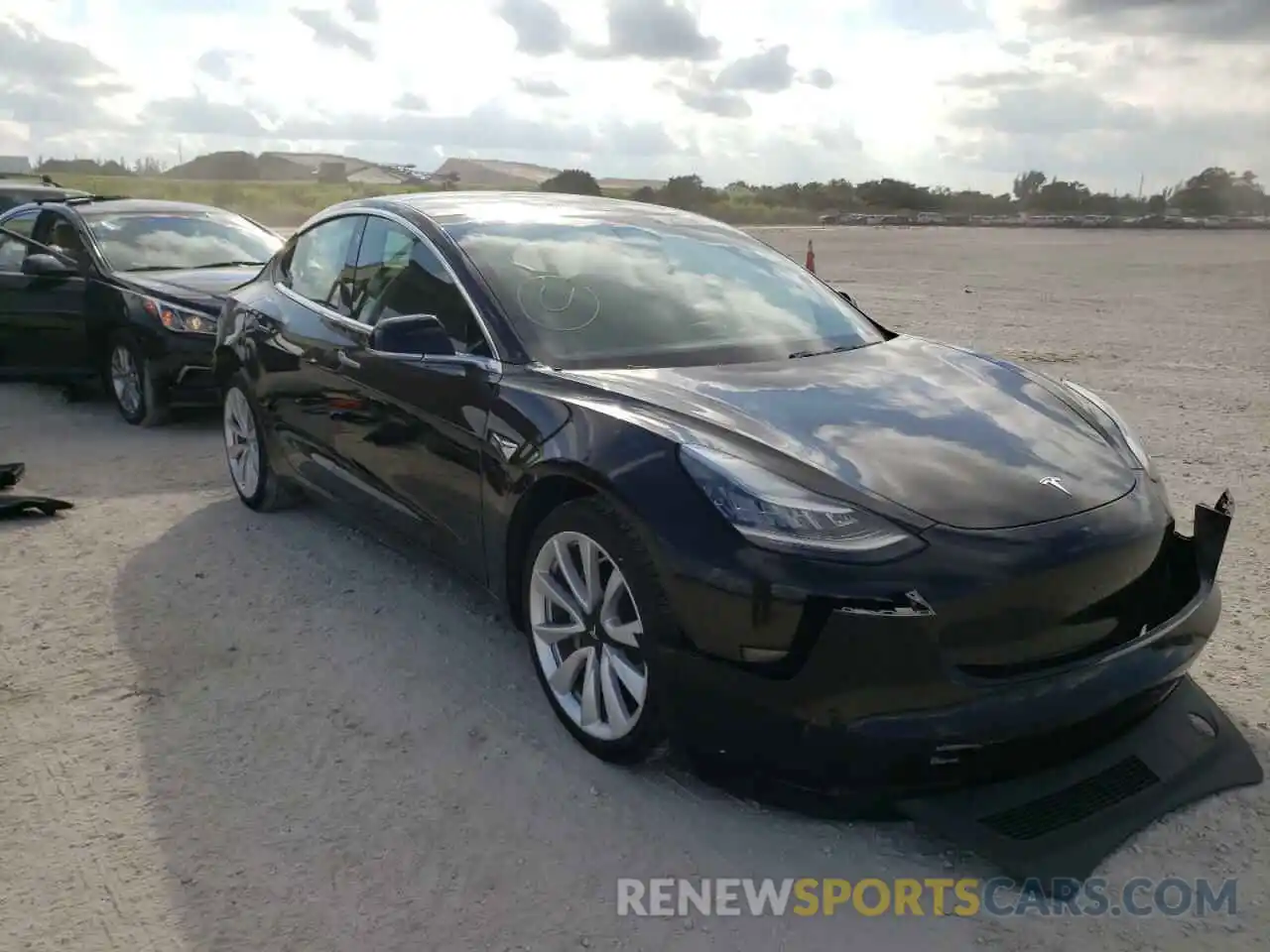 1 Photograph of a damaged car 5YJ3E1EA1KF397437 TESLA MODEL 3 2019