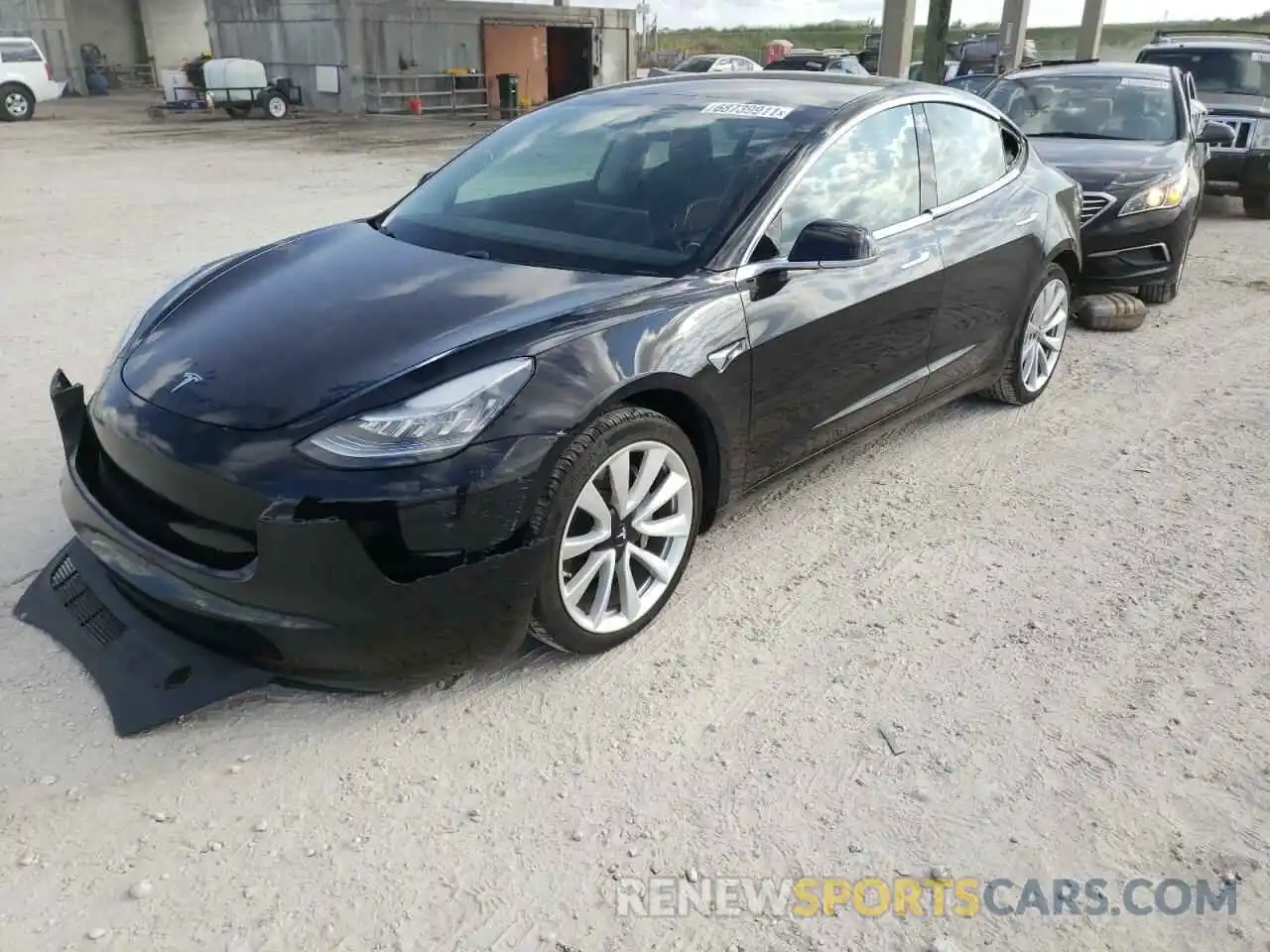 2 Фотография поврежденного автомобиля 5YJ3E1EA1KF397437 TESLA MODEL 3 2019