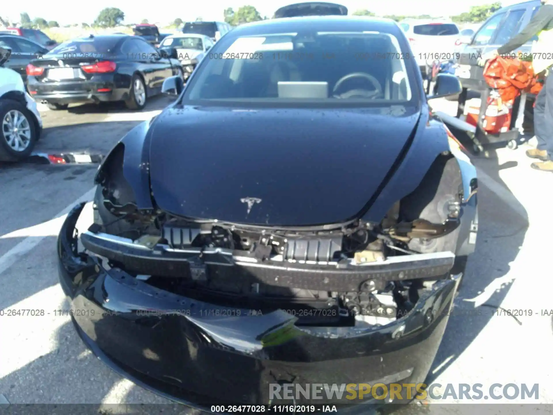 6 Photograph of a damaged car 5YJ3E1EA1KF398765 TESLA MODEL 3 2019