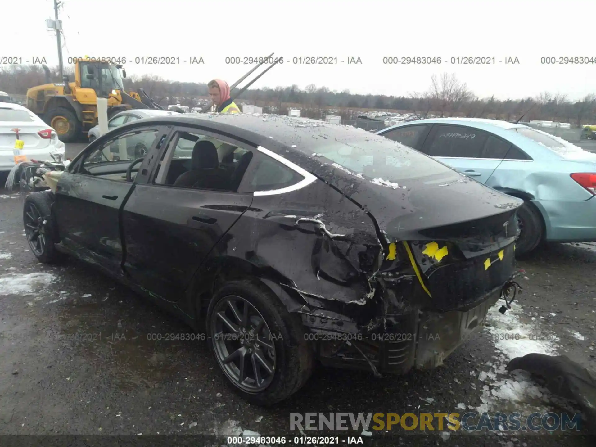 3 Фотография поврежденного автомобиля 5YJ3E1EA1KF399186 TESLA MODEL 3 2019