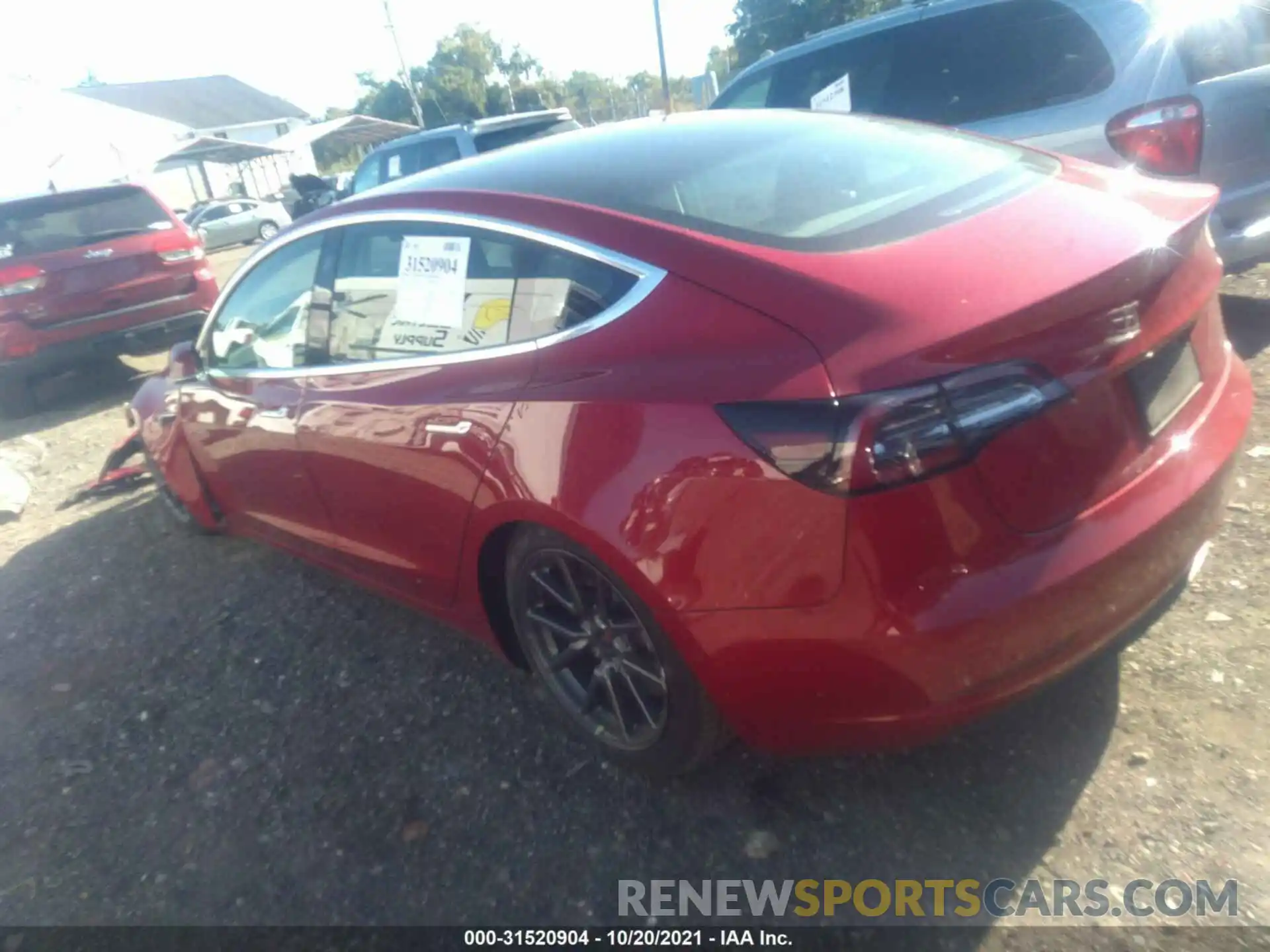 3 Photograph of a damaged car 5YJ3E1EA1KF400689 TESLA MODEL 3 2019