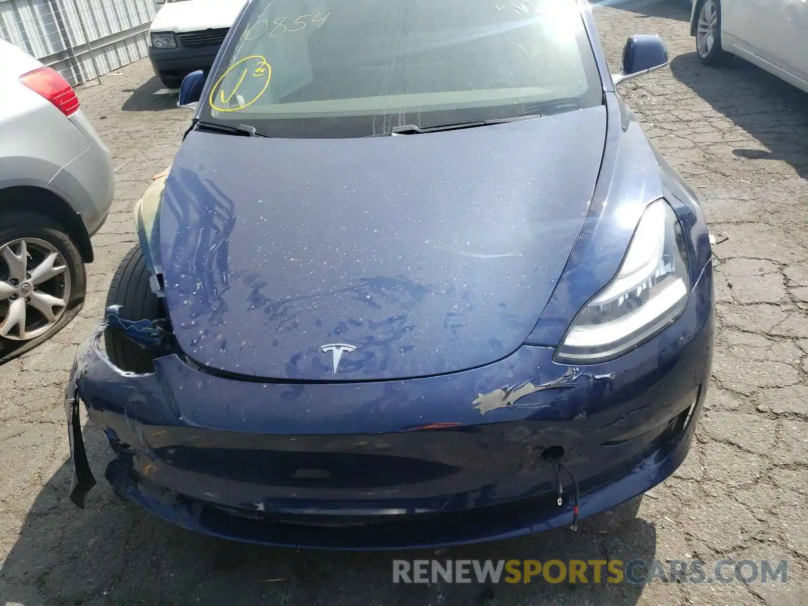 7 Photograph of a damaged car 5YJ3E1EA1KF400885 TESLA MODEL 3 2019