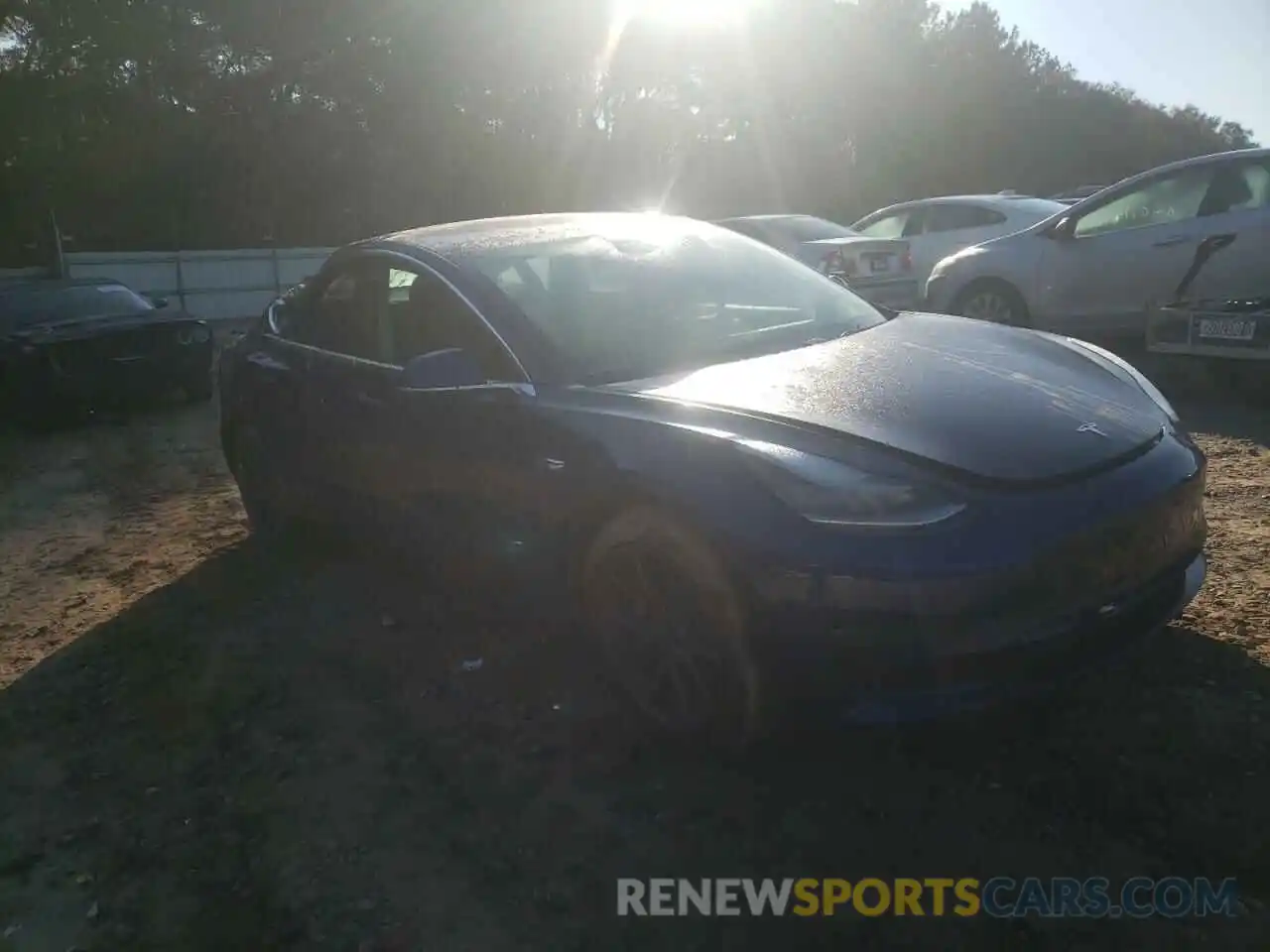 1 Photograph of a damaged car 5YJ3E1EA1KF401096 TESLA MODEL 3 2019