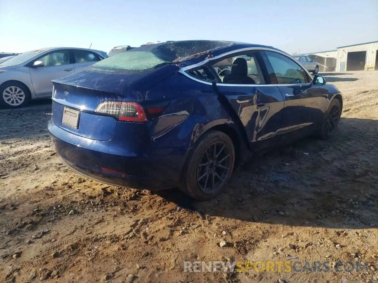 4 Фотография поврежденного автомобиля 5YJ3E1EA1KF401096 TESLA MODEL 3 2019