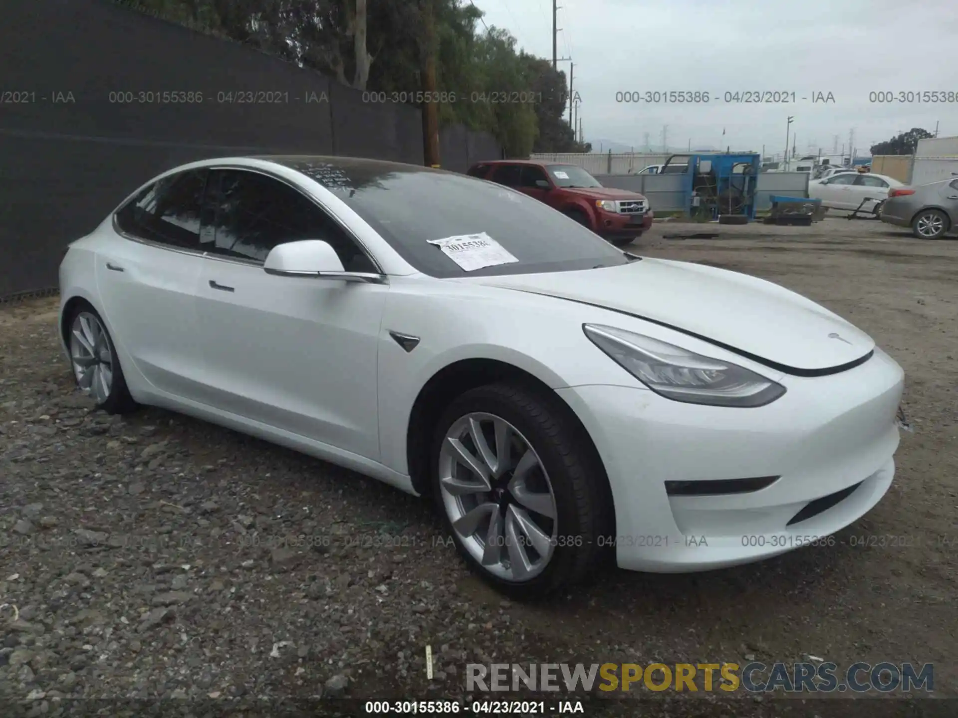 1 Photograph of a damaged car 5YJ3E1EA1KF402426 TESLA MODEL 3 2019