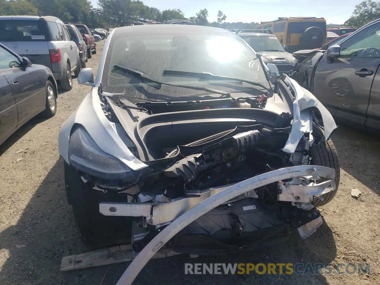 9 Photograph of a damaged car 5YJ3E1EA1KF402460 TESLA MODEL 3 2019