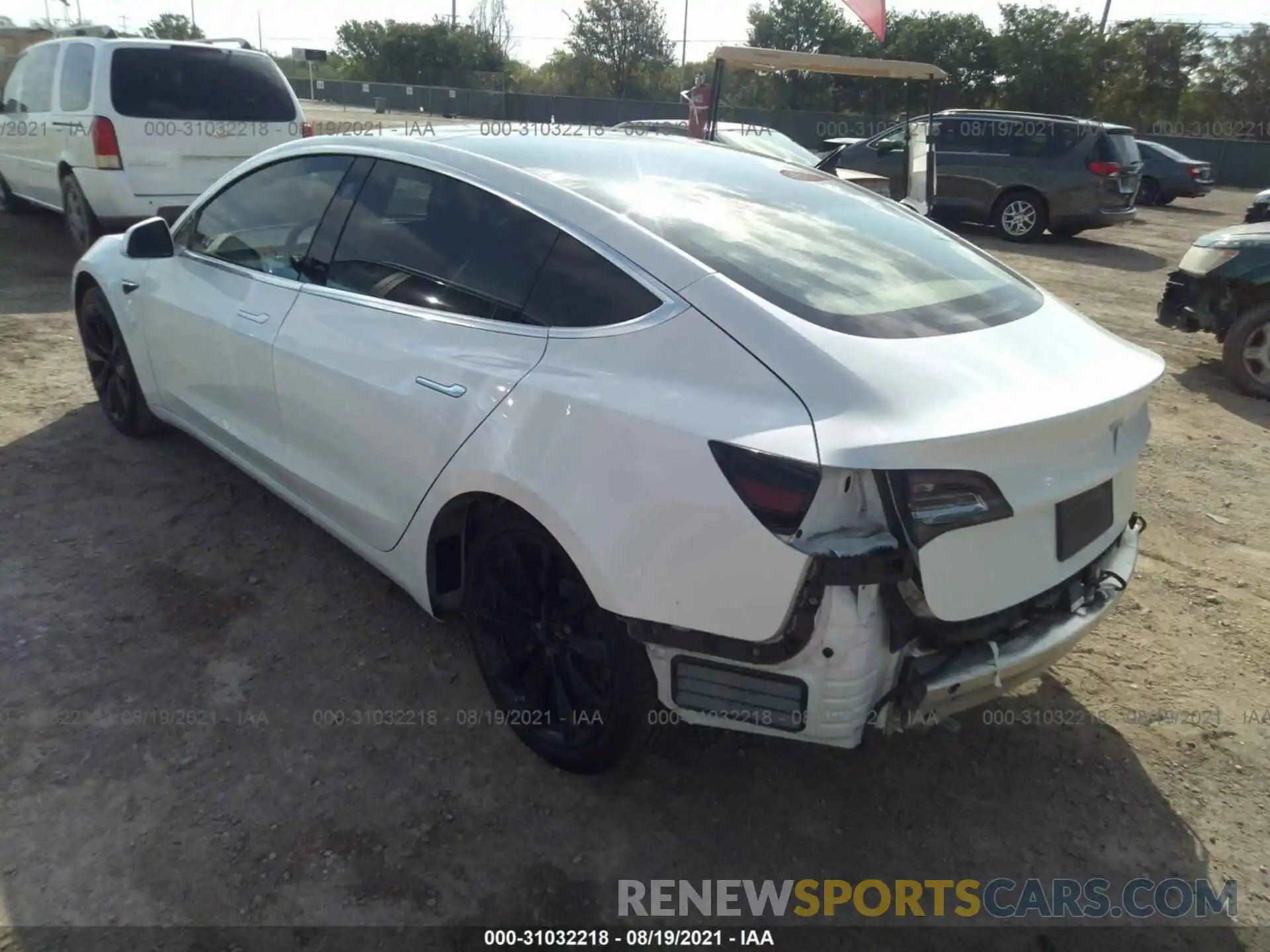 3 Photograph of a damaged car 5YJ3E1EA1KF402586 TESLA MODEL 3 2019