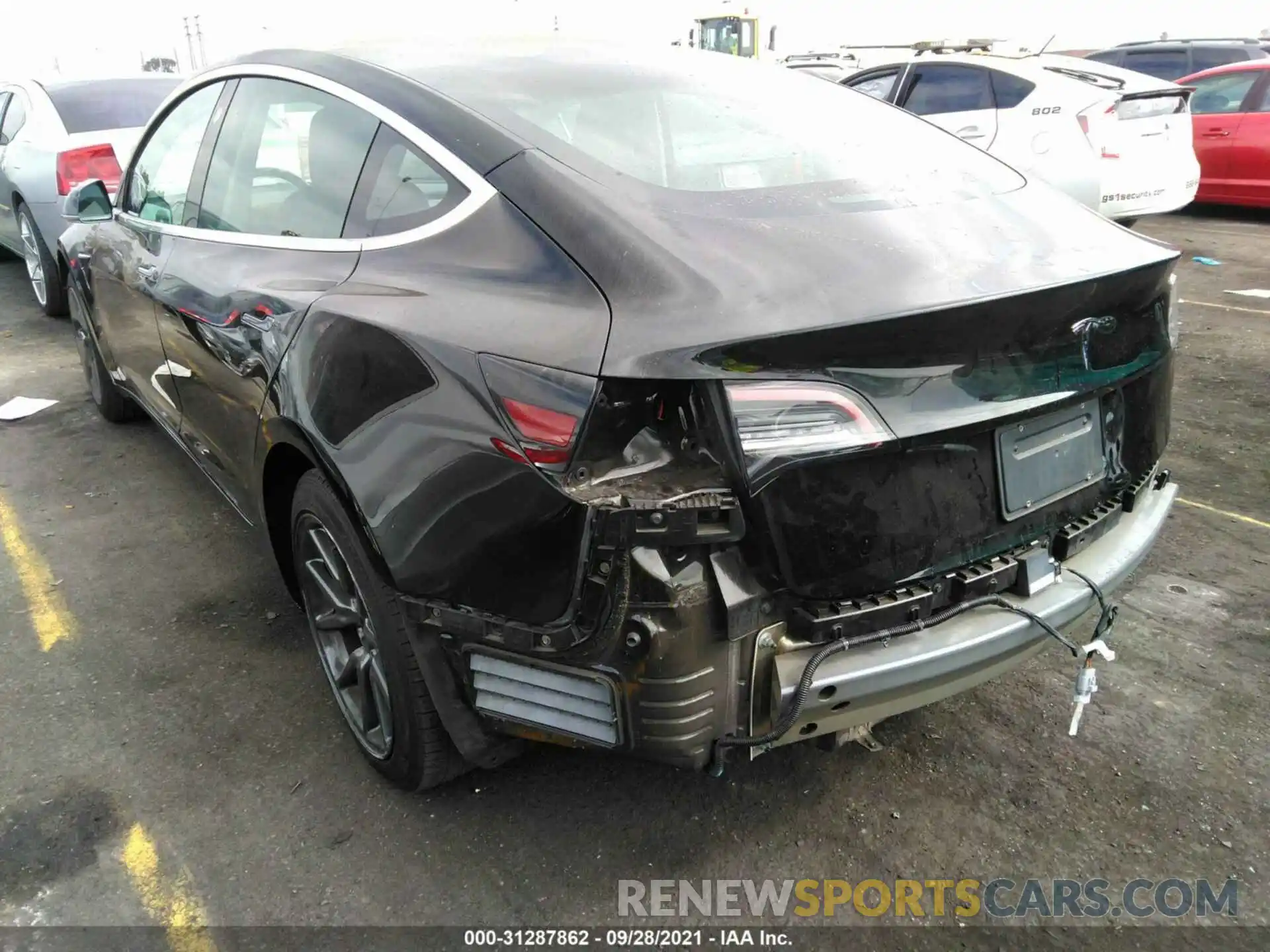 3 Photograph of a damaged car 5YJ3E1EA1KF410087 TESLA MODEL 3 2019