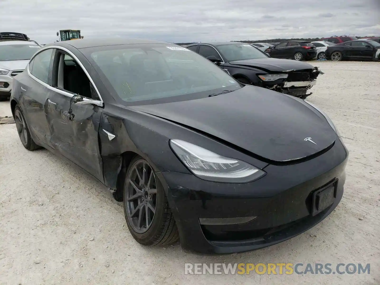 1 Photograph of a damaged car 5YJ3E1EA1KF410638 TESLA MODEL 3 2019