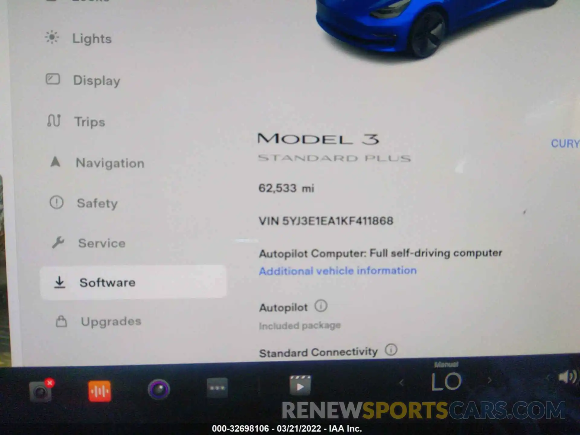 7 Photograph of a damaged car 5YJ3E1EA1KF411868 TESLA MODEL 3 2019